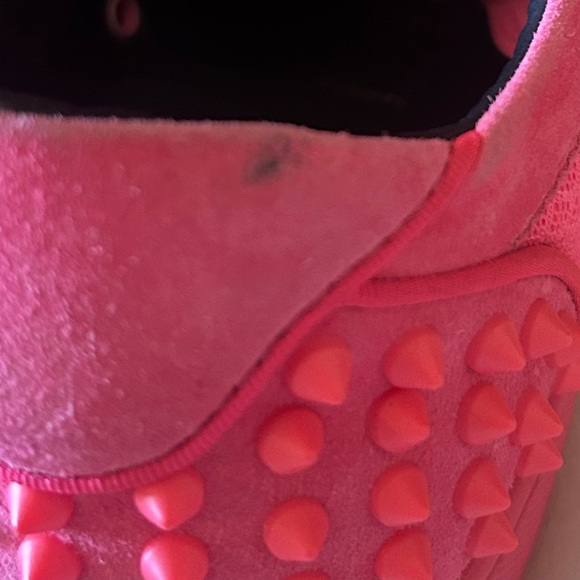 Christian Louboutin Hot Pink Spiked Sneakers size 42 - Picture 6 of 13